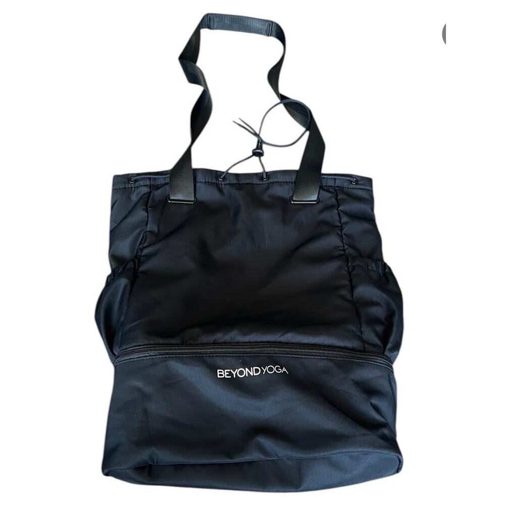 Beyond Yoga Black Convertible Tote Backpack Gym Bag
